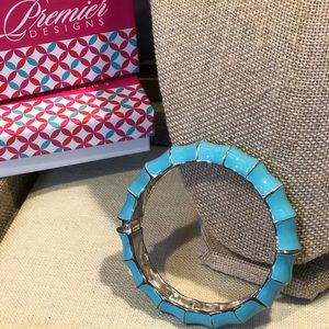 Premier Designs Wavy Blue Summer Bangle Bracelet